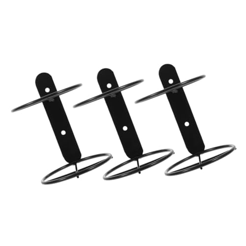 ZUNOXAZ 3 Stück Wandmontierter Weinflaschenhalter aus Robustem Platzsparendes Single Weinregal für Zuhause Bar Restaurant Langlebiger Dekorativer Flaschenhalter für Wandaufhängung von ZUNOXAZ