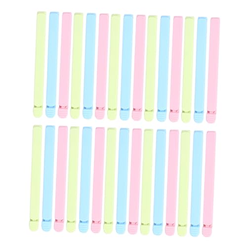 ZUNOXAZ 30 Stück Teiliges Snack Clips aus Robustem Kunststoff Wiederverschließbare Lebensmittelbeutel Verschlussklammern für Küche Luftdichtes Frische-siegel Vielseitig für Chips Brot von ZUNOXAZ