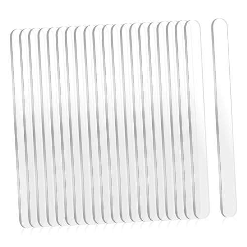 ZUNOXAZ 30 Stück Teiliges Transparente Cakesicle Sticks Wiederverwendbare Stäbchen Lebensmittelecht Glatte Oberfläche für Hausgemachtes Eis und Bastelprojekte von ZUNOXAZ