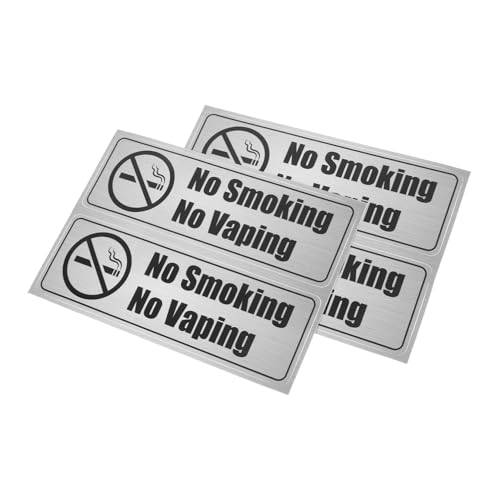 ZUNOXAZ 4 No Smoking Sticker Teilig PVC Warnzeichen Selbstklebend Wetterfest für Büro Geschäft Gemeinsame Bereiche Rauchverbot Verbotsschild Vielseitig Einsetzbar ZUNOXAZ 4 No Smoking Sticker Teilig PVC Warnzeichen Selbstklebend Wetterfest für Büro Geschäft Gemeinsame Bereiche Rauchverbot Verbotsschild Vielseitig Einsetzbar von ZUNOXAZ