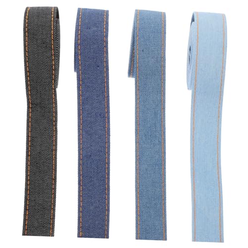 ZUNOXAZ 4 Rollen Denim Packband Breit Langlebiges Weiches Nähband für DIY Bastelprojekte Geschenkverpackung und Dekoration pro Vielseitig Einsetzbar ZUNOXAZ 4 Rollen Denim Packband Breit Langlebiges Weiches Nähband für DIY Bastelprojekte Geschenkverpackung und Dekoration pro Vielseitig Einsetzbar von ZUNOXAZ