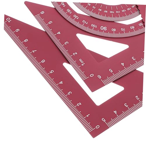 ZUNOXAZ 4 STÜCKE Teiliges Aluminiumlegierung Lineal Set mit Metallwinkelmesser Geometrische Dreieckslineale Präzise Zeichnungswerkzeuge für Schule Büro und Studium Robust und Tragbar ZUNOXAZ 4 STÜCKE Teiliges Aluminiumlegierung Lineal Set mit Metallwinkelmesser Geometrische Dreieckslineale Präzise Zeichnungswerkzeuge für Schule Büro und Studium Robust und Tragbar von ZUNOXAZ