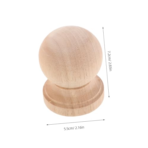 ZUNOXAZ 4 Stück Teiliges Unlackierte Holzbaluster Europäisches Design mit Römischen Säulen und Kürbis Details Natürliche Holzqualität Dekorative Kunstfertigkeit und Möbel Accessoires für von ZUNOXAZ
