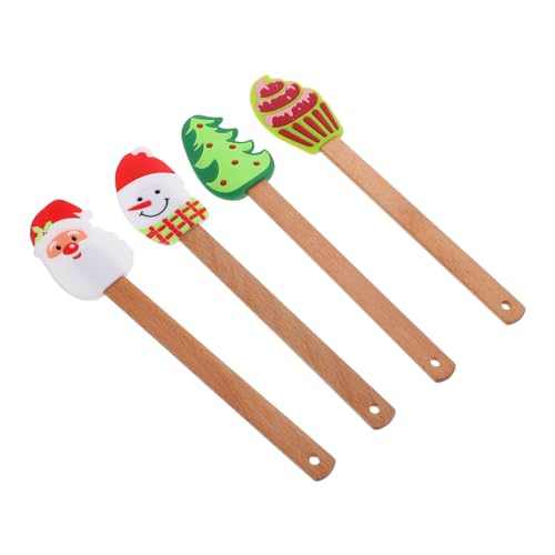 ZUNOXAZ 4 Stück Teiliges Weihnachten Silikon Cremespachtel Kuchenrückstreicher Buttercreme Schaber mit Weihnachtsbaum Schneemann Weihnachtsmann und Kuchenform Lebensmittelecht ZUNOXAZ 4 Stück Teiliges Weihnachten Silikon Cremespachtel Kuchenrückstreicher Buttercreme Schaber mit Weihnachtsbaum Schneemann Weihnachtsmann und Kuchenform Lebensmittelecht von ZUNOXAZ
