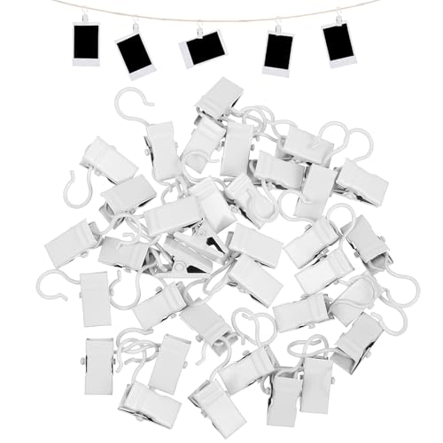 ZUNOXAZ 40 Stück Teiliges Metall Haken Clips Starke Gardinenklammern Lichtfarbene Aufhänger Stabile Klammern zum Aufhängen von Vorhängen Fotos Partylichtern Vielseitig und Langlebig ZUNOXAZ 40 Stück Teiliges Metall Haken Clips Starke Gardinenklammern Lichtfarbene Aufhänger Stabile Klammern zum Aufhängen von Vorhängen Fotos Partylichtern Vielseitig und Langlebig von ZUNOXAZ