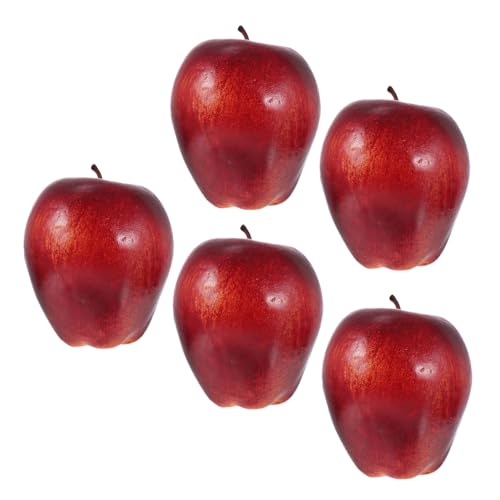 ZUNOXAZ 5 Stück Teiliges Künstliche Rote Äpfel Deko Obstmodelle Fotorequisite Lebensecht für Innenbereich Restaurant Party Feier ZUNOXAZ 5 Stück Teiliges Künstliche Rote Äpfel Deko Obstmodelle Fotorequisite Lebensecht für Innenbereich Restaurant Party Feier von ZUNOXAZ