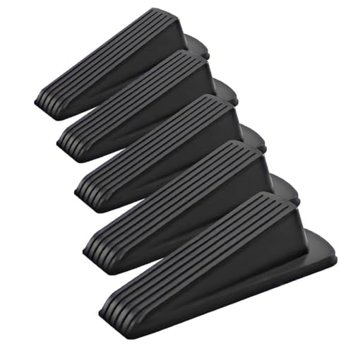ZUNOXAZ 5 Stück Teiliges Türkeil Gummi Rutschfeste Türstopper für Schwere Türen Sicherer Türpuffer für Holz Fliesen Teppichböden Schont Oberflächen Schutz Zugluftstopper Einfache ZUNOXAZ 5 Stück Teiliges Türkeil Gummi Rutschfeste Türstopper für Schwere Türen Sicherer Türpuffer für Holz Fliesen Teppichböden Schont Oberflächen Schutz Zugluftstopper Einfache von ZUNOXAZ