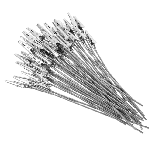 ZUNOXAZ 50 Stück Memo Alligator Clips aus Metalldraht Robuste Tischkarten Halter und Nachricht Clips Langlebige Krokodilklemmen für Notizen Fotos und Visitenkarten Lang Praktische Metall ZUNOXAZ 50 Stück Memo Alligator Clips aus Metalldraht Robuste Tischkarten Halter und Nachricht Clips Langlebige Krokodilklemmen für Notizen Fotos und Visitenkarten Lang Praktische Metall von ZUNOXAZ
