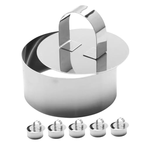 ZUNOXAZ 6stücke Runder Kuchenring Aus Edelstahl Teiliges Mit Drucker Für Kreative Desserts Und Mousse Für -bäcker Und Feiern Vielseitige Backwerkzeuge Für Individuelle Kuchen ZUNOXAZ 6stücke Runder Kuchenring Aus Edelstahl Teiliges Mit Drucker Für Kreative Desserts Und Mousse Für -bäcker Und Feiern Vielseitige Backwerkzeuge Für Individuelle Kuchen von ZUNOXAZ