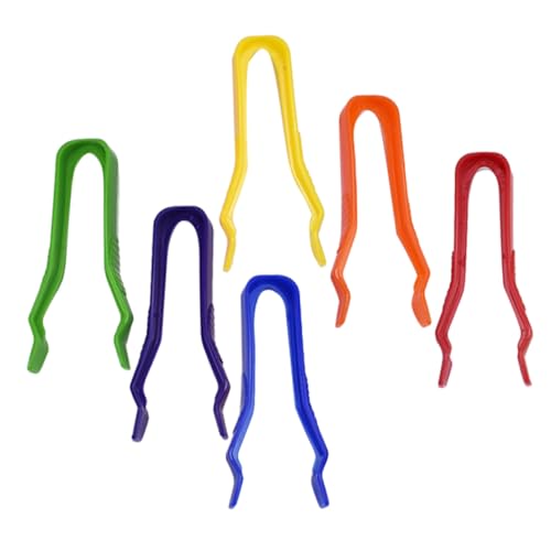 ZUNOXAZ 6 Stück Teiliges Bunte Kunststoff Pinzetten mit Flacher Spitze Ergonomisch Rutschfest für Basteln Schmuck Perlen Sammeln und Feinmotoriktraining ZUNOXAZ 6 Stück Teiliges Bunte Kunststoff Pinzetten mit Flacher Spitze Ergonomisch Rutschfest für Basteln Schmuck Perlen Sammeln und Feinmotoriktraining von ZUNOXAZ