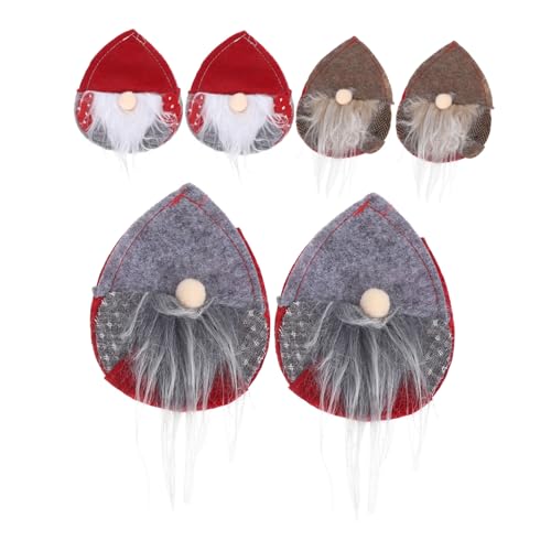 ZUNOXAZ 6 Stück Teiliges Weihnachts Bestecktaschen aus Kreative Tischdeko mit Wald und Tropfenmotiven Bunte Besteckhüllen für Messer Gabel Löffel Festlich für Weihnachtsfeiern und Partys von ZUNOXAZ