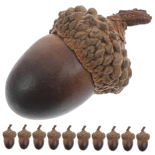ZUNOXAZ 60 Stück Teiliges Künstliches Dekor Set Lebensechte Kleine Acorn Ornamente Realistische Künstliche Nüsse für Wohn- und Küchendekoration für Weihnachten Party und Wohnraumgestaltung ZUNOXAZ 60 Stück Teiliges Künstliches Dekor Set Lebensechte Kleine Acorn Ornamente Realistische Künstliche Nüsse für Wohn- und Küchendekoration für Weihnachten Party und Wohnraumgestaltung von ZUNOXAZ