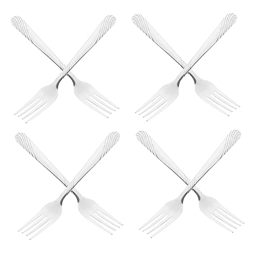 ZUNOXAZ 8 Stück Teiliges Steakgabel Hitzebeständig und Langlebig mit Glatter Oberfläche und Hautfreundlichen Kanten für Restaurant Familie Party Camping und Picknick von ZUNOXAZ