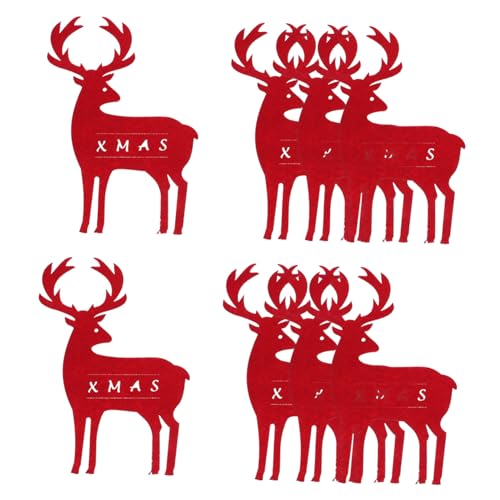 ZUNOXAZ 8 Stück Teiliges Weihnachts Bestecktaschen mit Elchmotiv Rote Silberbesteckhalter für Tischdekoration Festliche Besteckbeutel für Gabeln und Messer für Xmas Dinner und Party ZUNOXAZ 8 Stück Teiliges Weihnachts Bestecktaschen mit Elchmotiv Rote Silberbesteckhalter für Tischdekoration Festliche Besteckbeutel für Gabeln und Messer für Xmas Dinner und Party von ZUNOXAZ
