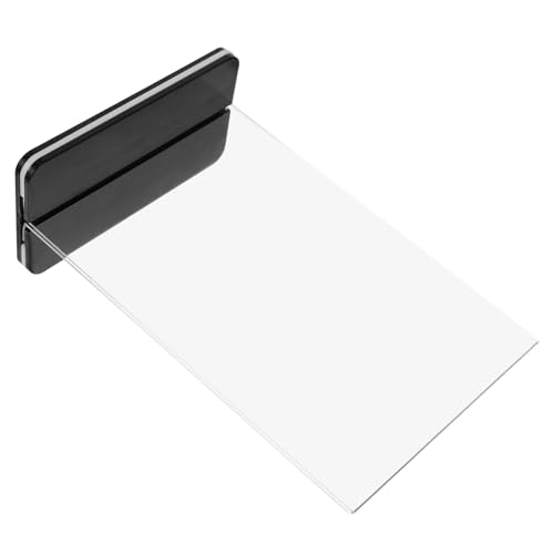 ZUNOXAZ Acryl Aufsteller Doppelseitig Transparent mit Schwarzem Klarer Menühalter für Restaurant Büro Einzelhandel Stabiler Gelbresistenter Desktop Präsentationsständer von ZUNOXAZ