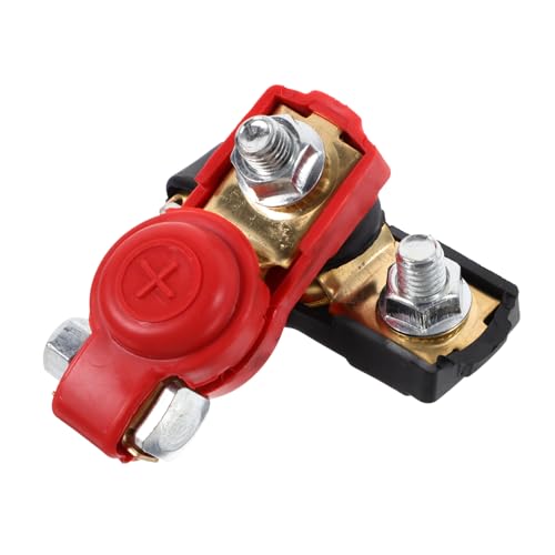 ZUNOXAZ Autobatterie Klemmen Kupfer Batteriepol Adapter Clips Langlebig Installieren Geeignet für Pkw Batterien Farbcodiert Rot und Schwarz zur Schnellen Identifikation von ZUNOXAZ