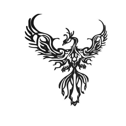 ZUNOXAZ Boho Phoenix Wanddekoration Metall Wandanhänger Kunstwerk für Wohnzimmer Büro Zaun Deko mit Detailreicher Verarbeitung und Silberner Optik ZUNOXAZ Boho Phoenix Wanddekoration Metall Wandanhänger Kunstwerk für Wohnzimmer Büro Zaun Deko mit Detailreicher Verarbeitung und Silberner Optik von ZUNOXAZ