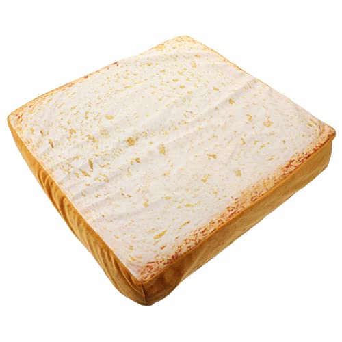 ZUNOXAZ Dekoratives Brot Kissen für Katzen und Kleine Hunde Lustiges Wurfkissen im Toast Design Waschbar Haustier Schlafunterlage für Zuhause und Reisen von ZUNOXAZ