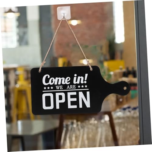 ZUNOXAZ Doppelseitiges Holz Türschild Open Closed mit Aufhängung Praktisches Geschäftsschild für Restaurant Cafe Bar Hotel Dekoratives Laden schild für Tür Fenster Schwarz Vielseitig ZUNOXAZ Doppelseitiges Holz Türschild Open Closed mit Aufhängung Praktisches Geschäftsschild für Restaurant Cafe Bar Hotel Dekoratives Laden schild für Tür Fenster Schwarz Vielseitig von ZUNOXAZ