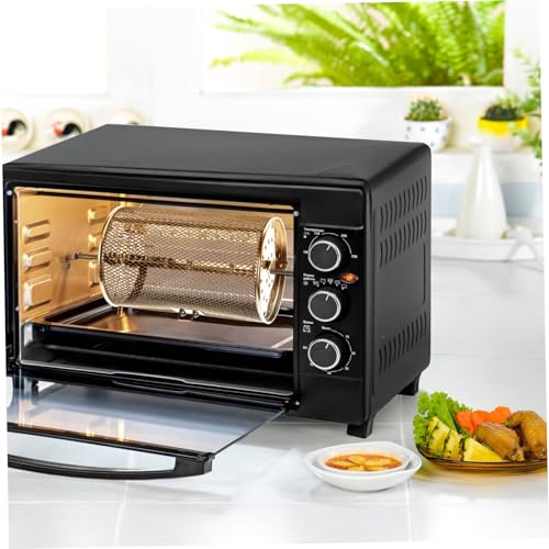 ZUNOXAZ Edelstahl Drehspieß Backkorb für Heißluftfritteuse Air Fryer Grill Zubehör mit Hitzebeständigem Rostfreiem Material und Praktischem Klappverschluss zum Bequemen Einlegen von von ZUNOXAZ