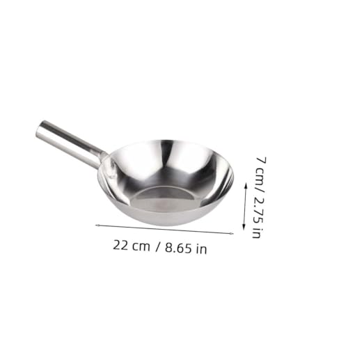 ZUNOXAZ Edelstahl Schöpfkelle Kurzgriff Wasserschöpfer Küchenkelle Robust Ergonomisch Multifunktional für Gemüse Obst Reinigung von ZUNOXAZ