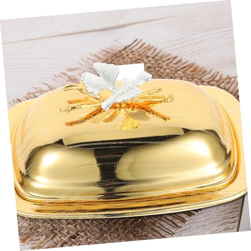 ZUNOXAZ Eisen Butterdose mit Deckel Rechteckige Servierplatte für Butter Käse Snacks Obst Vielseitig Einsetzbar Langlebig und Leicht zu Reinigen für Küche Restaurant ZUNOXAZ Eisen Butterdose mit Deckel Rechteckige Servierplatte für Butter Käse Snacks Obst Vielseitig Einsetzbar Langlebig und Leicht zu Reinigen für Küche Restaurant von ZUNOXAZ
