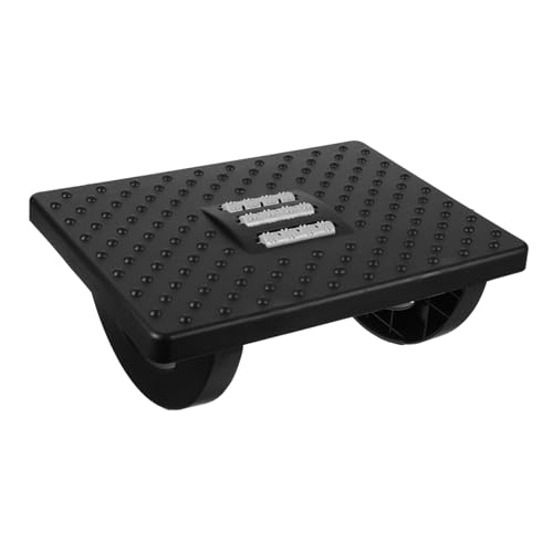 ZUNOXAZ Ergonomische Fußstütze unter Schreibtisch Rutschfester Multifunktionaler Fußhocker für Büro und Zuhause Schwarz Stabiler Bequemer Sitz und Trittstuhl für Bessere Sitzhaltung von ZUNOXAZ