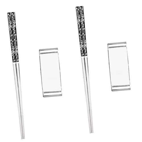 ZUNOXAZ Essstäbchen Set mit Halter Korrosionsbeständig Leicht und Robust mit Glatter Oberfläche für Anfänger und Unterwegs Wiederverwendbarem Essstäbchenhalter und Chopsticks Rest Tragbar ZUNOXAZ Essstäbchen Set mit Halter Korrosionsbeständig Leicht und Robust mit Glatter Oberfläche für Anfänger und Unterwegs Wiederverwendbarem Essstäbchenhalter und Chopsticks Rest Tragbar von ZUNOXAZ