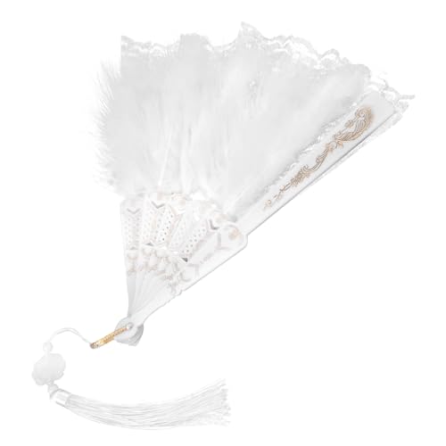 ZUNOXAZ Faltbarer Spitzen-handfächer mit Federdesign Leichter Vintage Plume Fächer für Hochzeit Party Tanz und Sommer Stabiles Material Langlebig und Einfach zu Tragen ZUNOXAZ Faltbarer Spitzen-handfächer mit Federdesign Leichter Vintage Plume Fächer für Hochzeit Party Tanz und Sommer Stabiles Material Langlebig und Einfach zu Tragen von ZUNOXAZ