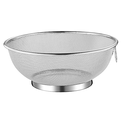 ZUNOXAZ Frittierfilter Sieb Colanders STIME FÜR KÜCHE Filterung von Sojamilch Sojamilchfilter Mesh Colander Küche Abtropfgestell zum Kochen Rostfreier Stahl Silber von ZUNOXAZ