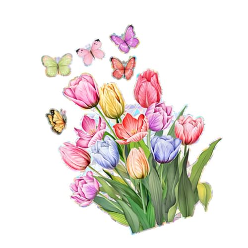 ZUNOXAZ Frühling Fensterfolie Schmetterling Blume Fensterdeko Statisch Wiederverwendbar für Wohnzimmer Schlafzimmer Kindergarten Kreative DIY Wandaufkleber Fenstersticker ZUNOXAZ Frühling Fensterfolie Schmetterling Blume Fensterdeko Statisch Wiederverwendbar für Wohnzimmer Schlafzimmer Kindergarten Kreative DIY Wandaufkleber Fenstersticker von ZUNOXAZ