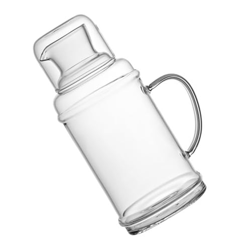 ZUNOXAZ Große Hitzebeständige Glas Wasserkaraffe Robuste Getränkekanne für Kalte und Heiße Getränke Bruchsicheres Glas Geeignet für Zuhause und Partygebrauch von ZUNOXAZ