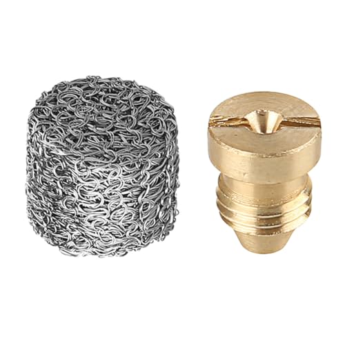 ZUNOXAZ Hochdruck Kupfer Bubbler Düse mit Edelstahlfilter Langlebig Feiner Schaum für Autowäsche Kompatibel mit Foamaster Sprühgeräten Teiliges in Silber von ZUNOXAZ