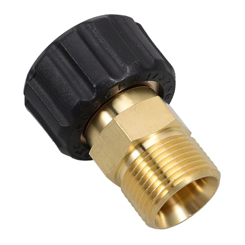 ZUNOXAZ Hochdruck Waschstrahl Adapter Drehbarer Sprühkopf Robustes Gewinde Vielseitig für Autowäsche Gartenbewässerung und Reinigungsgeräte Einfache Montage Langlebige Verbindung von ZUNOXAZ