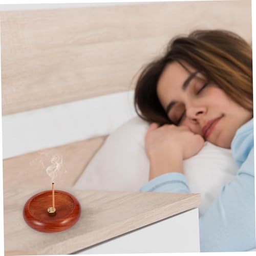 ZUNOXAZ Holz Räucherstäbchenhalter Schale Retro Design Multifunktionaler Desktop dekor Aromatherapie Brennschale als Geschenk für Haus und Büro von ZUNOXAZ