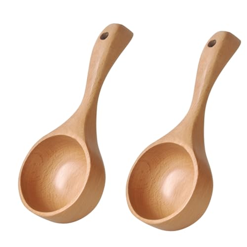 ZUNOXAZ Holzlöffel Wasserschöpfer Reislöffel Küchenutensil aus Naturholz mit Nahtlosem Design Vielseitig für Kaffee Milchpulver Gewürze Leicht zu Reinigen mit Praktischem Aufhängeloch ZUNOXAZ Holzlöffel Wasserschöpfer Reislöffel Küchenutensil aus Naturholz mit Nahtlosem Design Vielseitig für Kaffee Milchpulver Gewürze Leicht zu Reinigen mit Praktischem Aufhängeloch von ZUNOXAZ