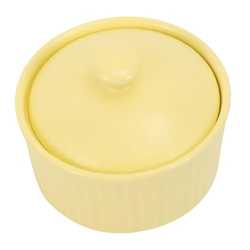 ZUNOXAZ Keramik Backform mit Deckel Gelbe Dessert und Obstschale Hitzebeständig Langlebig Stilvolles Design für Backofen und Tischdeko als ZUNOXAZ Keramik Backform mit Deckel Gelbe Dessert und Obstschale Hitzebeständig Langlebig Stilvolles Design für Backofen und Tischdeko als von ZUNOXAZ
