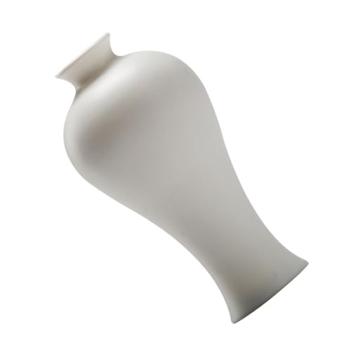 ZUNOXAZ Keramik Blumenvase Weiß Zen Stil Schöne Tischdekoration Keramikvase für Frische und Künstliche Blumen Wohnzimmer Schlafzimmer Geschenkidee von ZUNOXAZ