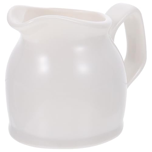 ZUNOXAZ Keramik Milchbecher Weiß Western Stil Kleine Kanne Küchenbecher Sicher Für Milch Saft Dessert Zuhause von ZUNOXAZ