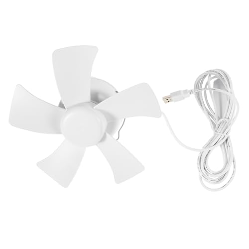 ZUNOXAZ Kompakter USB Deckenventilator für Schlafzimmer Tragbarer Hängeventilator mit Timer und Starkem für Camping und Reisen Leise und Energieeffizient von ZUNOXAZ