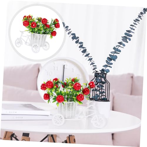 ZUNOXAZ Künstliche Apfel Dekoration mit Blumenwagen aus Kunststoff Realistische Kleine Äpfel Langlebig und Formbeständig Stilvolle Tisch Wohnraumdeko für Büro und Zuhause ZUNOXAZ Künstliche Apfel Dekoration mit Blumenwagen aus Kunststoff Realistische Kleine Äpfel Langlebig und Formbeständig Stilvolle Tisch Wohnraumdeko für Büro und Zuhause von ZUNOXAZ