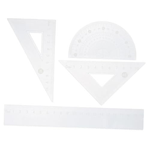 ZUNOXAZ Lineal Set Zeichendreieck Winkelmesser Kunststoff Messwerkzeug für Schule Büro Tragbar für Schüler Designer ZUNOXAZ Lineal Set Zeichendreieck Winkelmesser Kunststoff Messwerkzeug für Schule Büro Tragbar für Schüler Designer von ZUNOXAZ