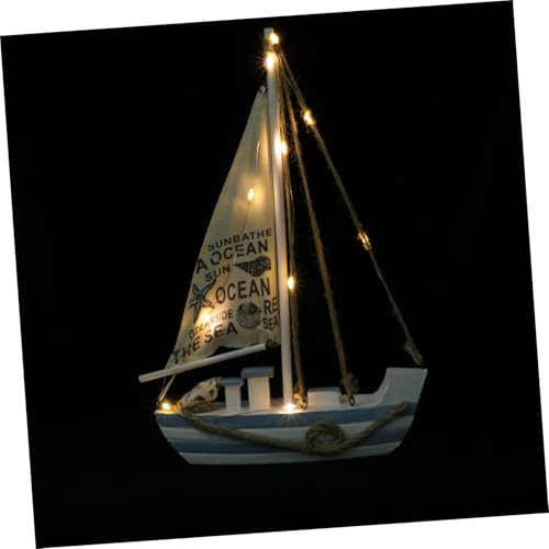 ZUNOXAZ Mediterranes LED Segelboot Deko Modell aus Holz Stilvolle Tisch Raumdekoration Langlebiges Material Geeignet für Wohnzimmer Büro Schlafzimmer ohne Batterie Nautisches Miniaturboot ZUNOXAZ Mediterranes LED Segelboot Deko Modell aus Holz Stilvolle Tisch Raumdekoration Langlebiges Material Geeignet für Wohnzimmer Büro Schlafzimmer ohne Batterie Nautisches Miniaturboot von ZUNOXAZ