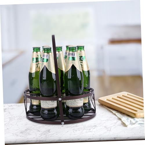 ZUNOXAZ Metall Bierkorb Flaschen Träger Handlicher Flaschenträger mit Griff Robust Bierflaschenhalter für Zuhause Bar Outdoor Picknick ZUNOXAZ Metall Bierkorb Flaschen Träger Handlicher Flaschenträger mit Griff Robust Bierflaschenhalter für Zuhause Bar Outdoor Picknick von ZUNOXAZ