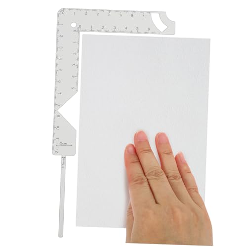 ZUNOXAZ Metall Buchbindelineal Präzisionslineal Buchumschlag Schablone Multifunktional für Scrapbook Buchbindewerkzeug und Buchbindezubehör von ZUNOXAZ