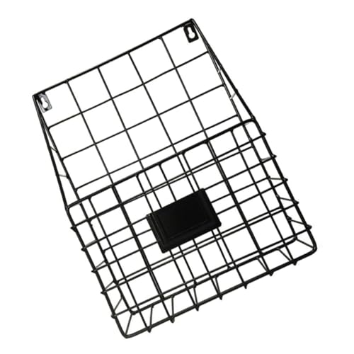 ZUNOXAZ Metall Wandregal Zeitschriftenhalter aus Robustem Stahl Platzsparend Hängend für Zeitungen Akten und Magazine Wohnzimmer Büro Organizer Schwarz von ZUNOXAZ