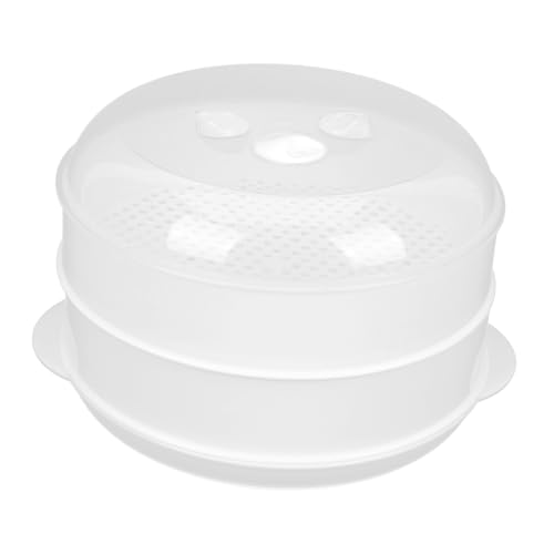 ZUNOXAZ Mikrowellen Dampfgarer Lagig Bpa Frei mit Transparentem Deckel und Griff Hitzebeständig Schneller Dampfkreislauf Vielseitig für Gemüse und Haushaltsgerichte Geeignet von ZUNOXAZ