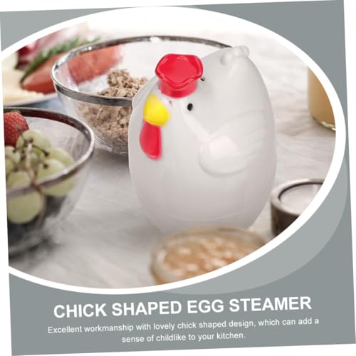 ZUNOXAZ Mikrowellen eierkocher Hühnchenform Weiß Mikrowellengeeignet Hitzebeständig Praktisch Schnelle Zubereitung Frühstück Eierdampfgarer Robustes Material Sicher Haushalt ZUNOXAZ Mikrowellen eierkocher Hühnchenform Weiß Mikrowellengeeignet Hitzebeständig Praktisch Schnelle Zubereitung Frühstück Eierdampfgarer Robustes Material Sicher Haushalt von ZUNOXAZ