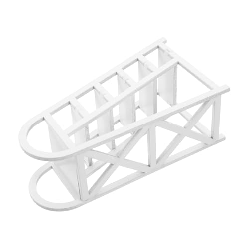 ZUNOXAZ Miniatur Puppenhaus Leiter aus Holz Modell Puppenhaus Zubehör für Kreative Spielszene Realistische Treppe und Miniaturlandschaften von ZUNOXAZ