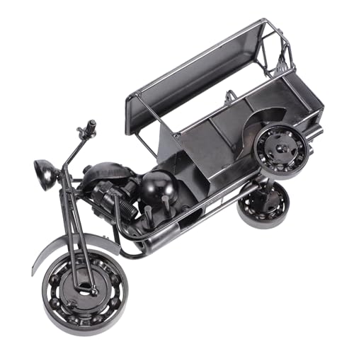 ZUNOXAZ Miniatur Vintage Dreirad Modell Aus Metall Retro Dreirad Dekoration Für Schreibtisch Langlebiges Handwerk Für Zuhause Und Büro Lebensechte Kleine Statue Attraktives Ornament von ZUNOXAZ